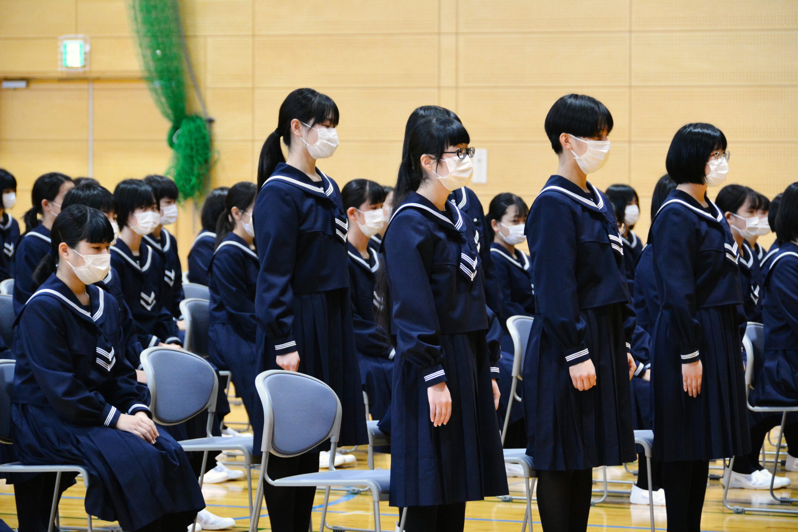 令和２年度 入学式 熊本県八代市にある高校 学校法人 白百合学園 八代白百合学園高等学校